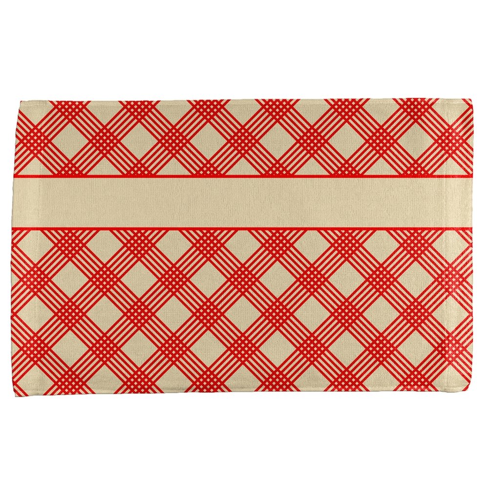 Old Glory Family Kitchen Cookbook Cotton Hand Towel - Patriotic American Flag Design for Kitchen, Cooking, and Home Decor