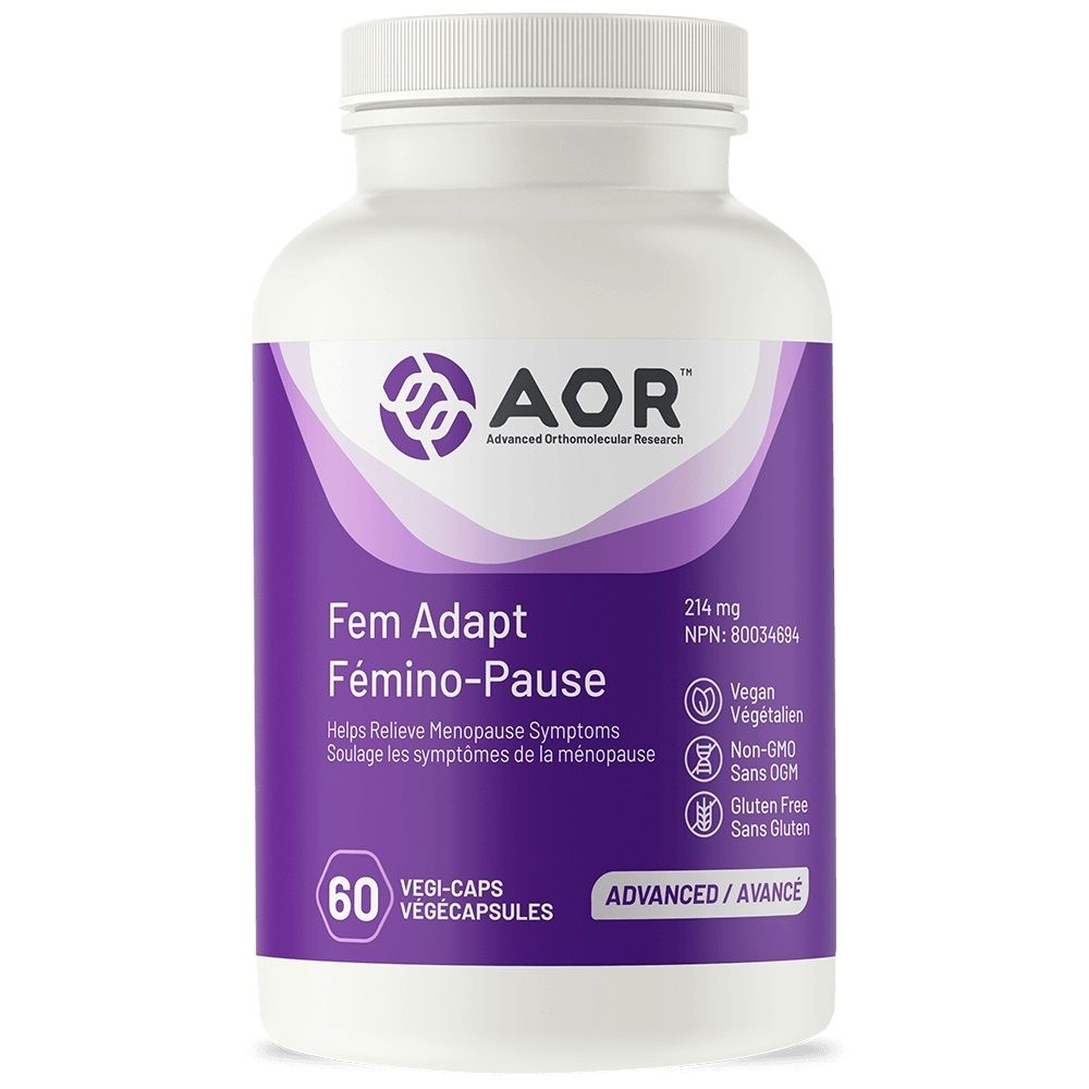 AOR Fem Adapt 60 Capsules - Hormone Balance & Women's Wellness Supplement for Stress Relief & Menopause Support - Perfect for Daily Use & Natural Hormone Regulation