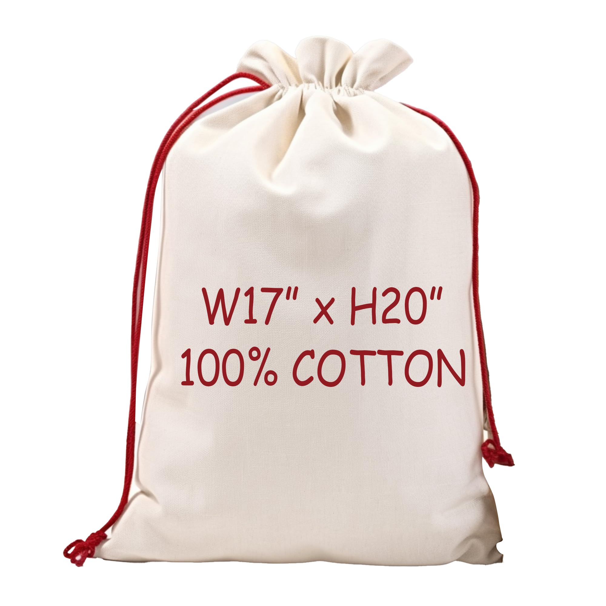 Personalized Santa Sacks with Drawstring | 17x20