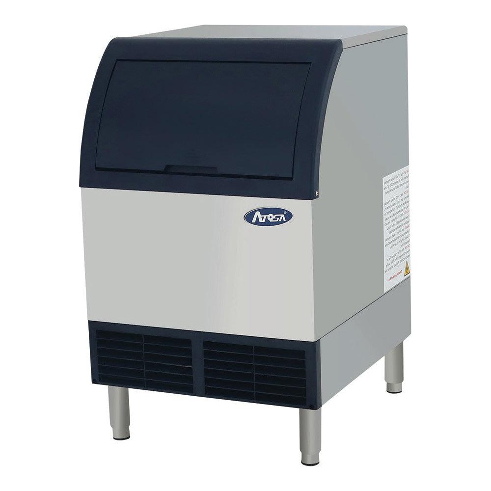 Atosa YR140 AP 161 24 Air Cooled Undercounter Half Dice Cube Ice Maker - 142 lbs Daily Production for Restaurants, Bars & Cafes