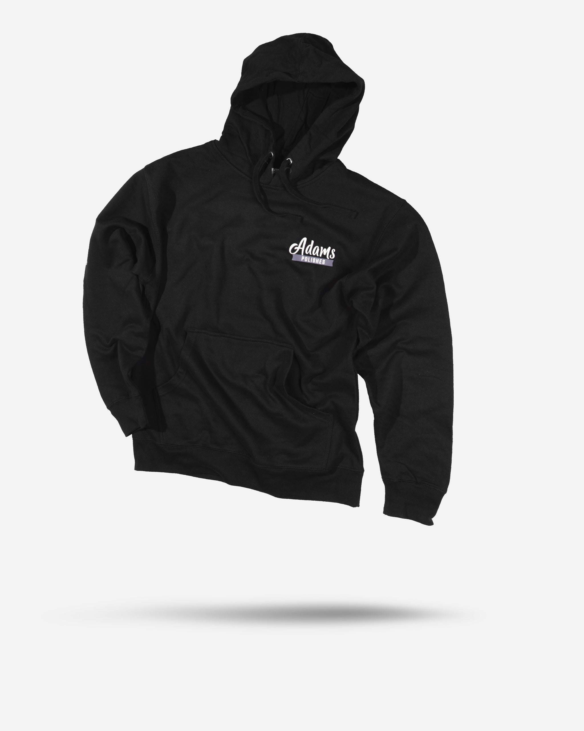 Adam's Holiday Sign Black Hoodie - Cozy & Stylish Pullover for Christmas & Winter - Perfect for Gifts, Parties & Casual Outfits