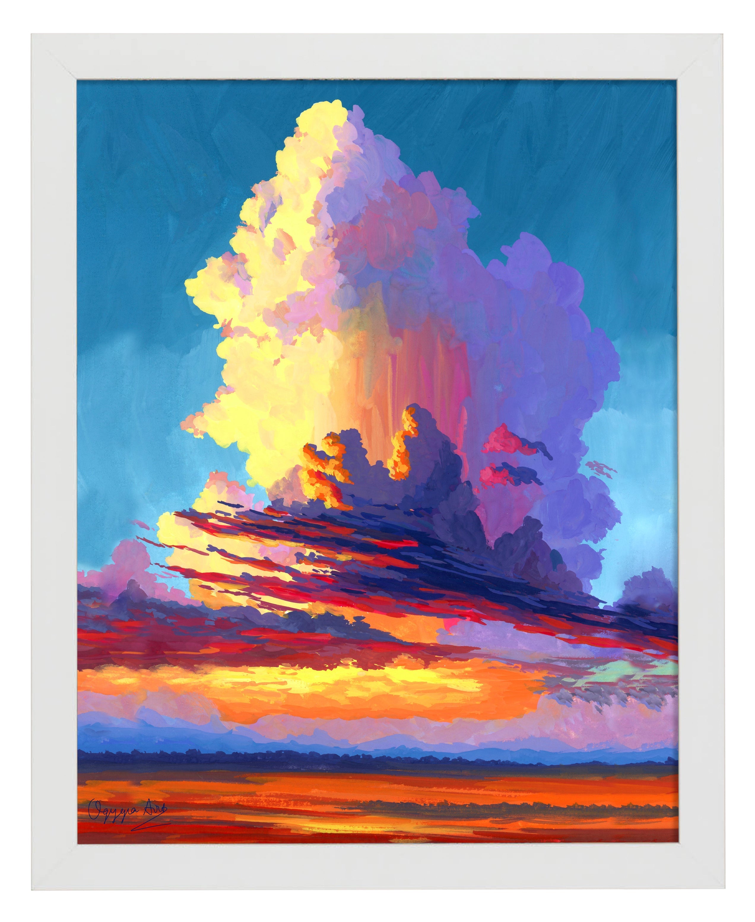 Dramatic Cloud Art Prints - Stunning Sky Canvas Wall Decor for Living Room, Bedroom & Office | Nature Landscape Photography Prints