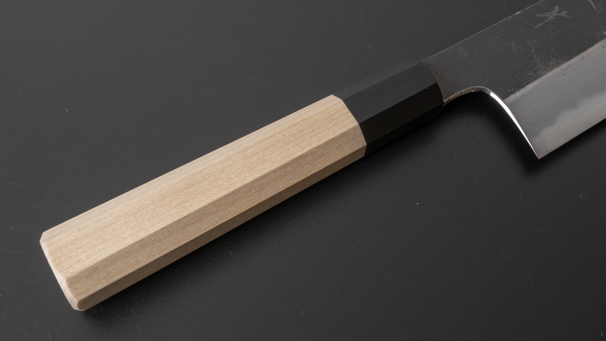 Premium Hitohira Togashi White #2 Kurouchi Kiritsuke Gyuto 240mm Japanese Chef Knife with Ho Wood Handle - Perfect for Sushi, Meat Slicing & Professional Kitchen Use