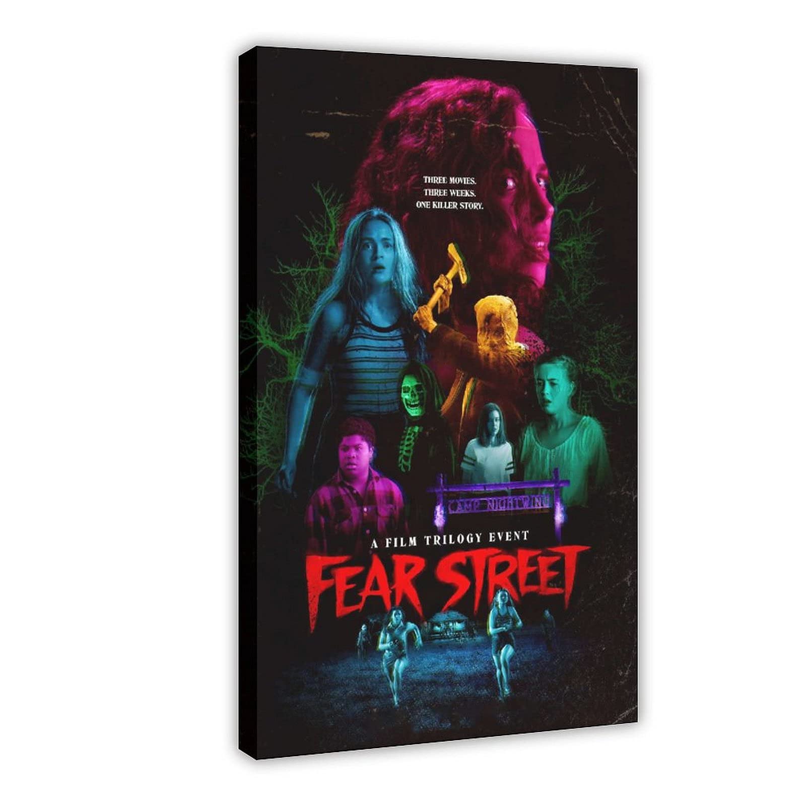 Fear Street 3 Movie Poster - Canvas Wall Art Print (20x30cm/8x12in) - Horror Film Decor for Living Room, Bedroom & Home Theater - Perfect for Movie Nights & Halloween Party Decorations
