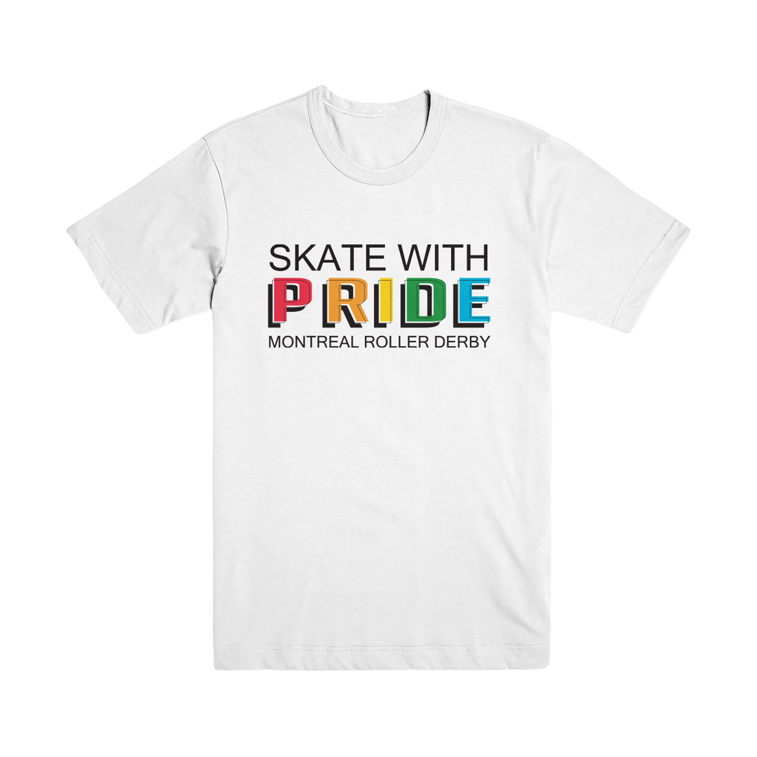 MTLRD Skate With Pride T-Shirt - Unisex Graphic Tee for Skateboarders & LGBTQ+ Support - Perfect for Skate Parks, Pride Events & Casual Wear