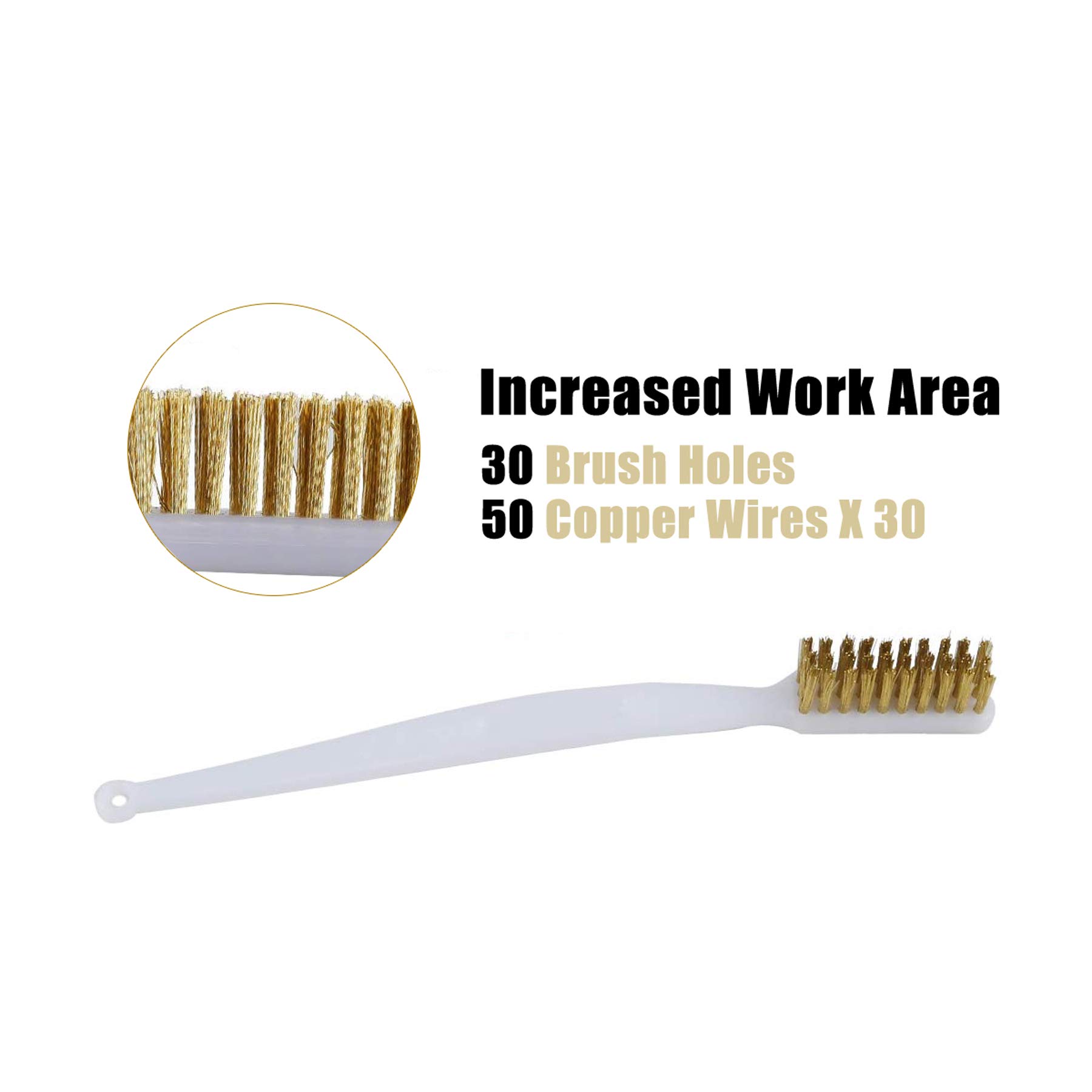 5PCS 3D Printer Nozzle Cleaner Kit - Copper Wire Brush & Toothbrush Style Tool for Hot Bed Cleaning - Perfect for Removing Filament Residue and Maintaining Print Quality (Ideal for PLA, ABS, PETG Filament Cleaning)