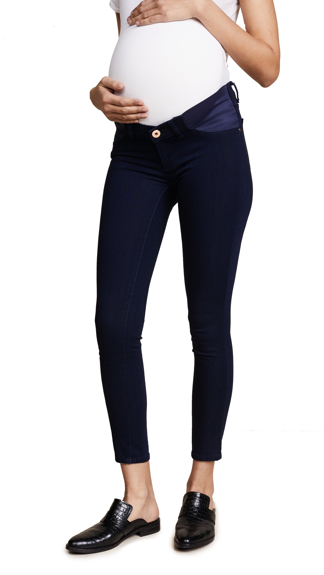 DL1961 Women's Plus Size Maternity Emma Power Legging Jeans in Strobe - Stretch Comfort for Pregnancy, Work & Everyday Wear