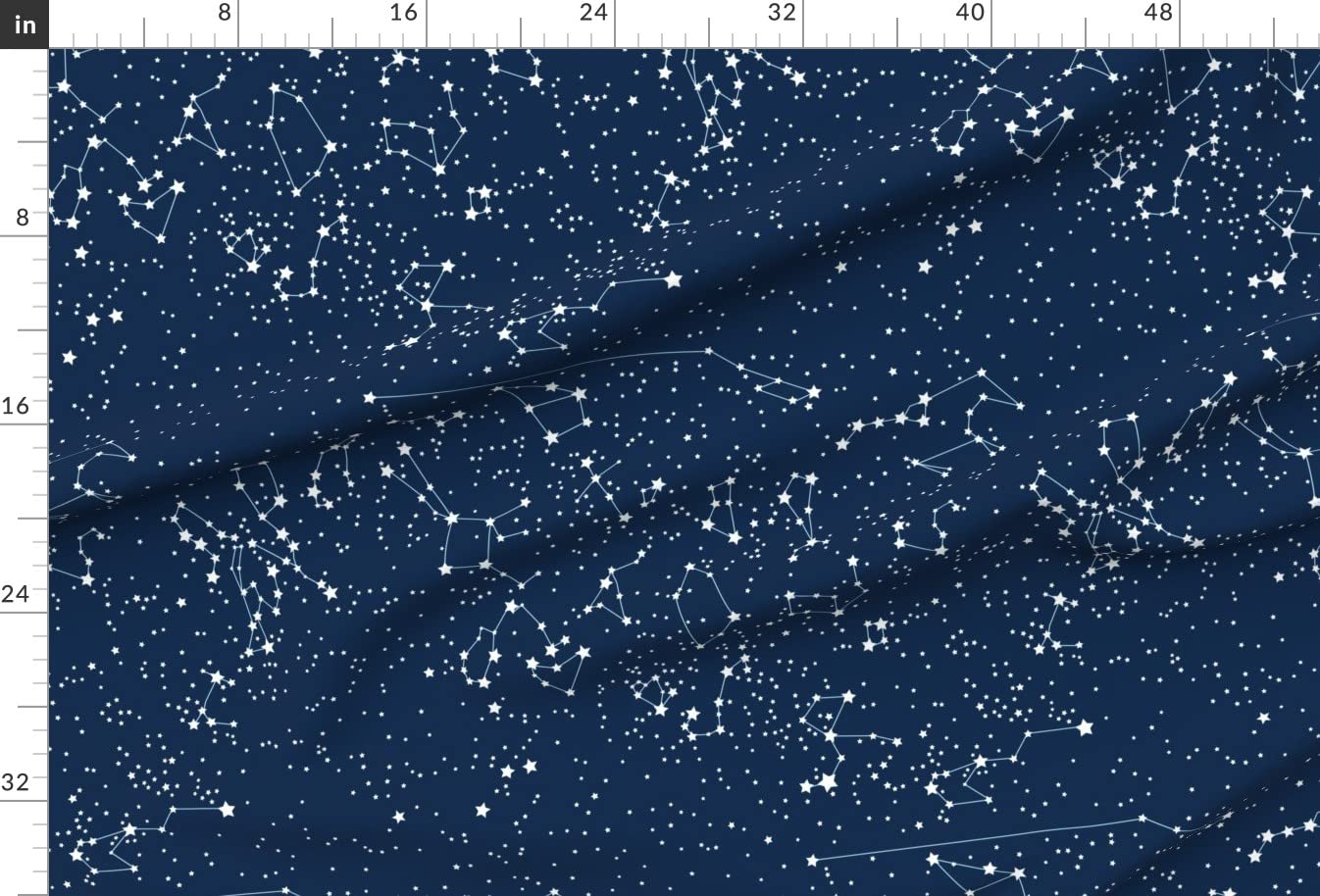 Cartography Constellation Star Galaxy Printed Minky Fabric - Fat Quarter for Sewing Baby Blankets, Quilt Backing & Plush Projects | DIY Nursery Decor, Space-Themed Bedding, Astronomy Gifts