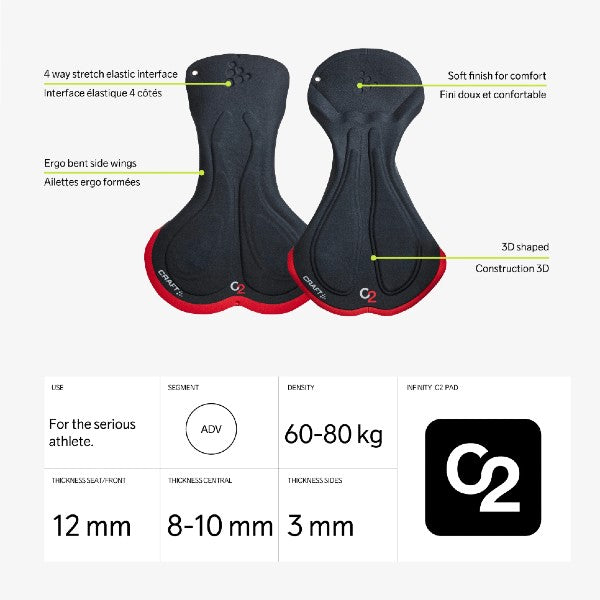 Craft ADV Gravel Bib Shorts for Women - Cycling Padded Shorts with Comfort Fit - Perfect for Gravel Riding, Road Biking & Outdoor Adventures