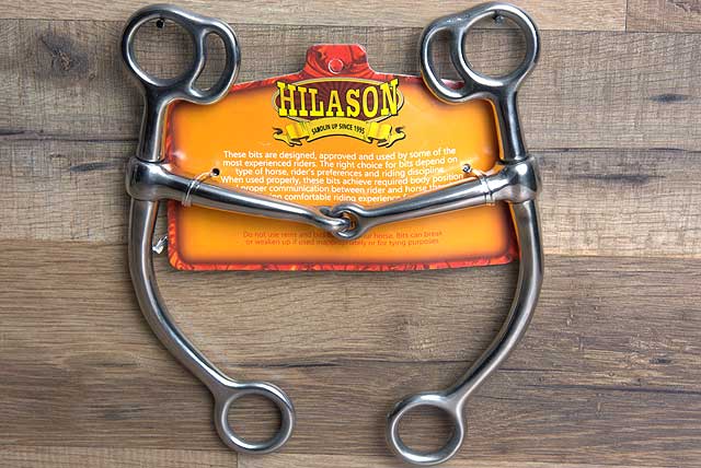 5.5 Inch Hilason Western Stainless Steel Tom Thumb Horse Bit for Training and Riding - Durable Comfort Mouthpiece for Horses, Ponies, and Trail Riding