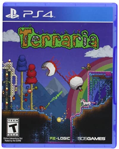 Terraria - PlayStation 4 Game | Adventure & Sandbox Action | Explore, Build, Fight in 2D World | Perfect for Multiplayer & Solo Gaming
