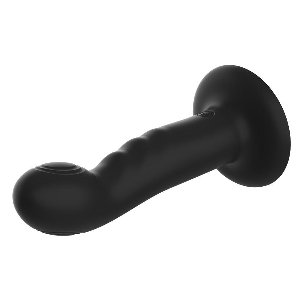 Aphrodisia Duo Pulse Thumping Dildo with Suction Cup - Powerful Dual Stimulation for Couples & Solo Play - Perfect for Bedroom Fun & BDSM Exploration
