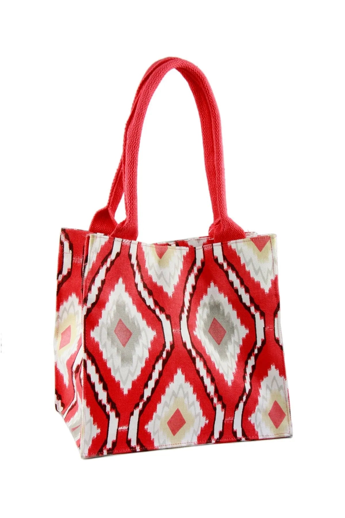 Stylish Ikat Insulated Lunch Bag for Work & School - Reusable & Eco-Friendly Food Container - Perfect for Office, Picnics & Travel