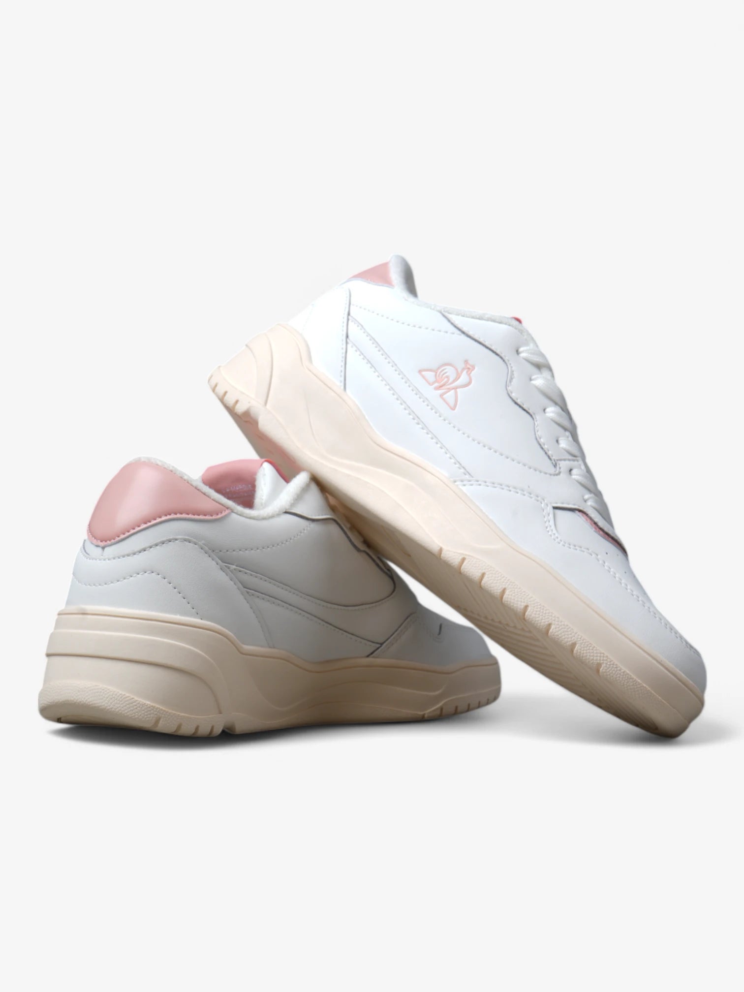 Le Coq Sportif Alma Women's Sneakers - White & Pink Running Shoes for Women | Comfortable Walking & Gym Workout Shoes