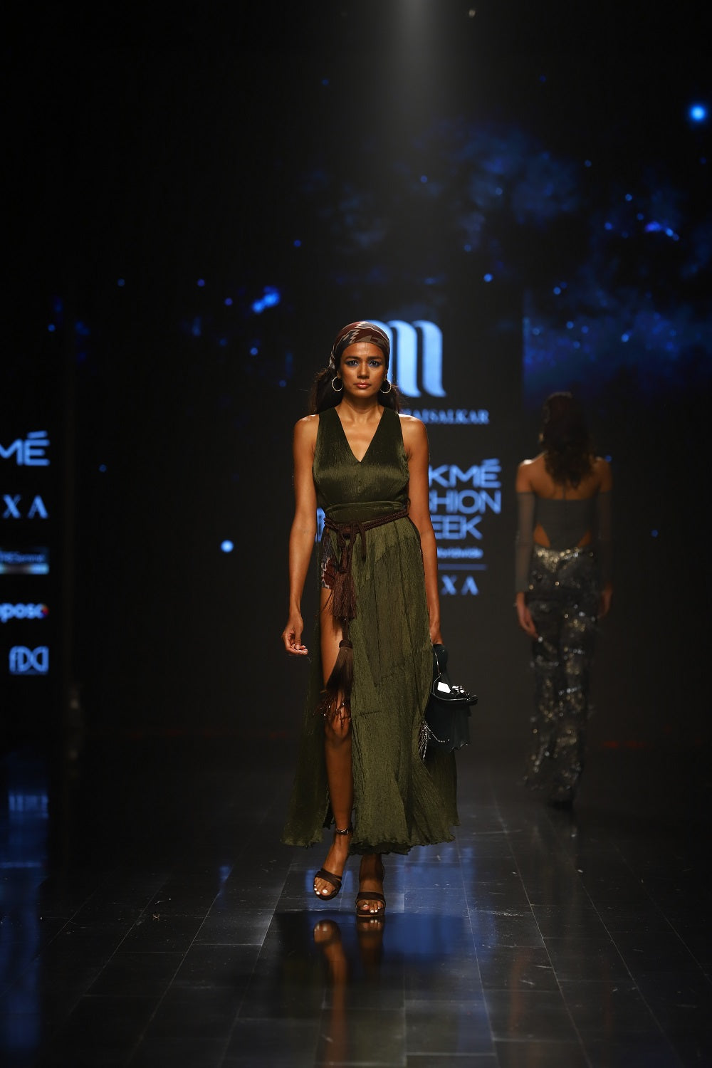Olive Green Crush Maxi Dress with High Slits - Elegant Long Flowy Dress for Women, Perfect for Parties, Weddings & Evening Events