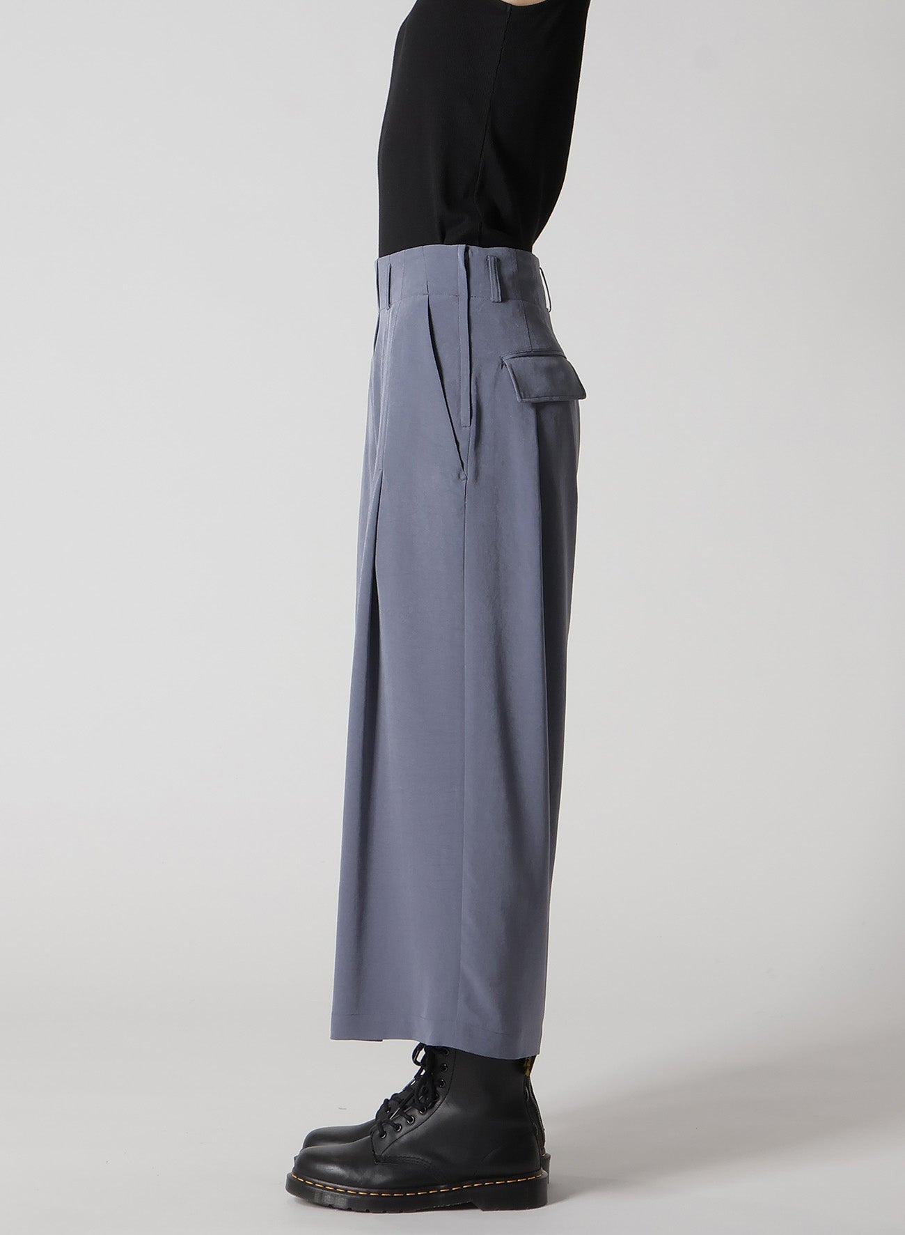 Crepe de Chine Random Tuck Pants for Women - Elegant High Waist Flowy Trousers for Office, Party & Casual Wear | Comfortable & Stylish