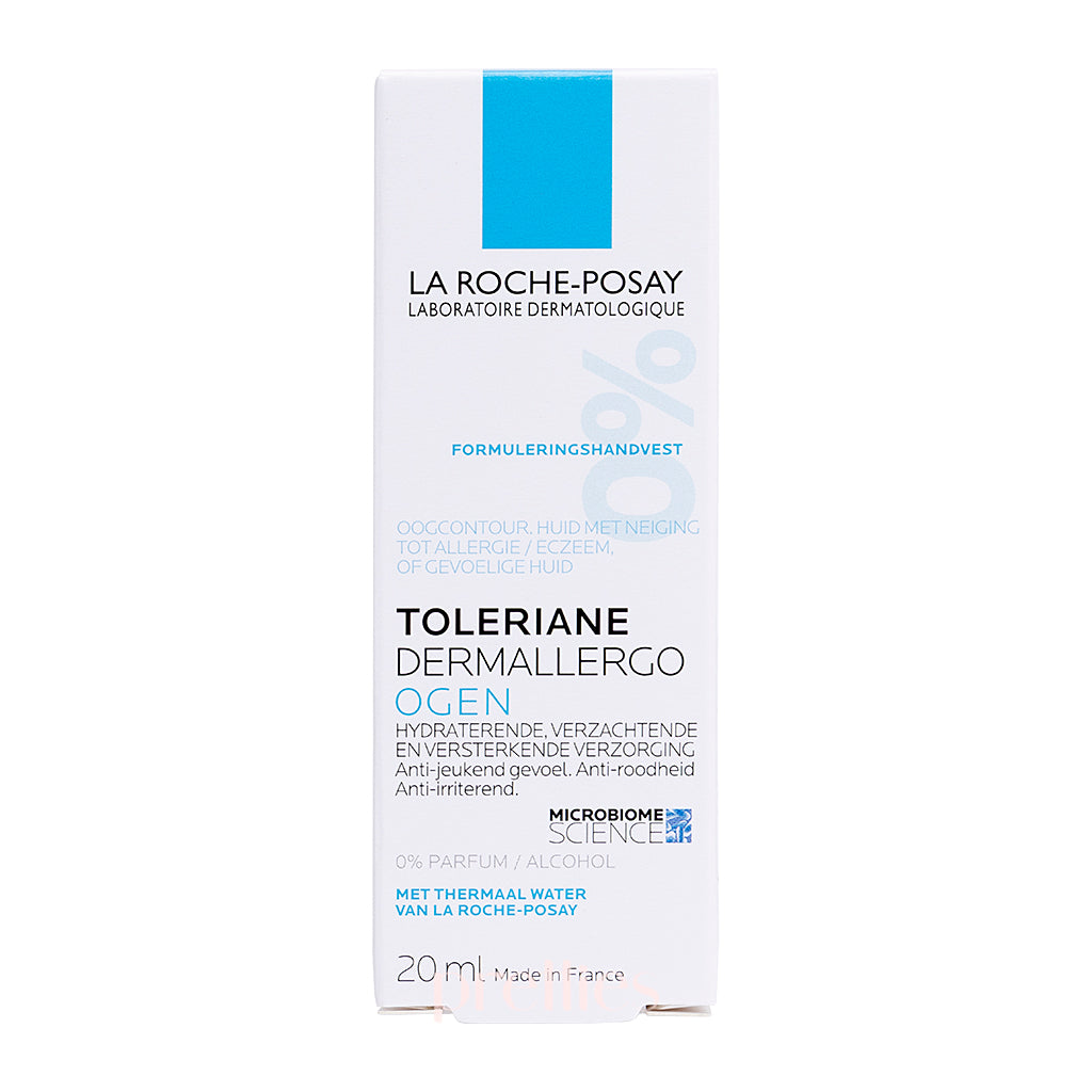 La Roche-Posay Toleriane Dermallergo Eye Cream 20ml - Soothing & Hydrating Eye Treatment for Sensitive Skin | Perfect for Morning & Night Skincare Routine