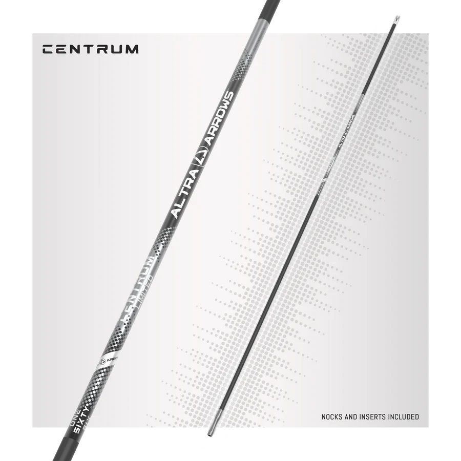 Altra Arrows Centrum Limited 166 Carbon Arrow Shafts - 12 Pack for Target Practice & Hunting | High-Performance Archery Equipment