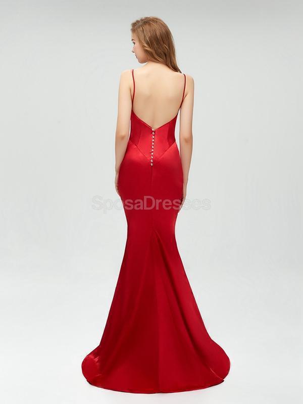 Elegant Dark Red Backless Mermaid Prom Dress for Evening Parties - Perfect for Homecoming, Prom Night & Formal Events