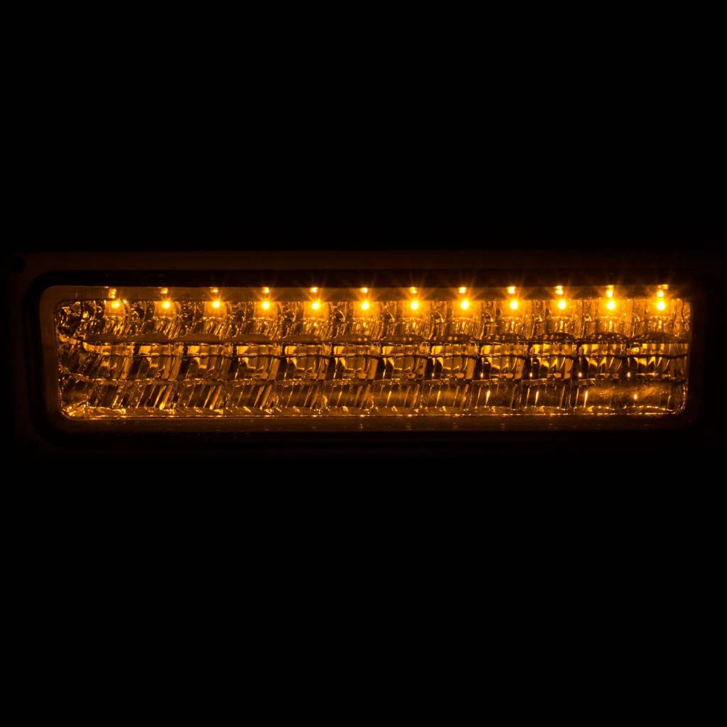 ANZO LED Parking Lights for Chevy K3500 1991-1992 Models | Chrome Housing 511048 | Upgrade Your Truck's Front Lighting for Night Driving & Off-Road Adventures