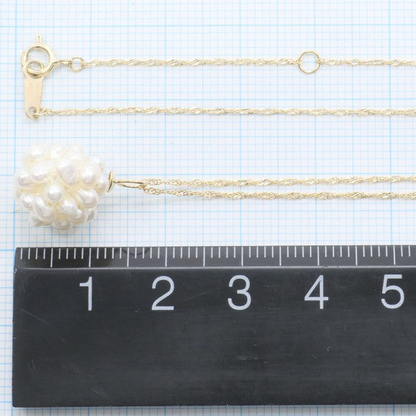18K Yellow Gold Pearl Necklace for Women - Elegant Luxury Jewelry Gift for Wedding, Anniversary & Special Occasions
