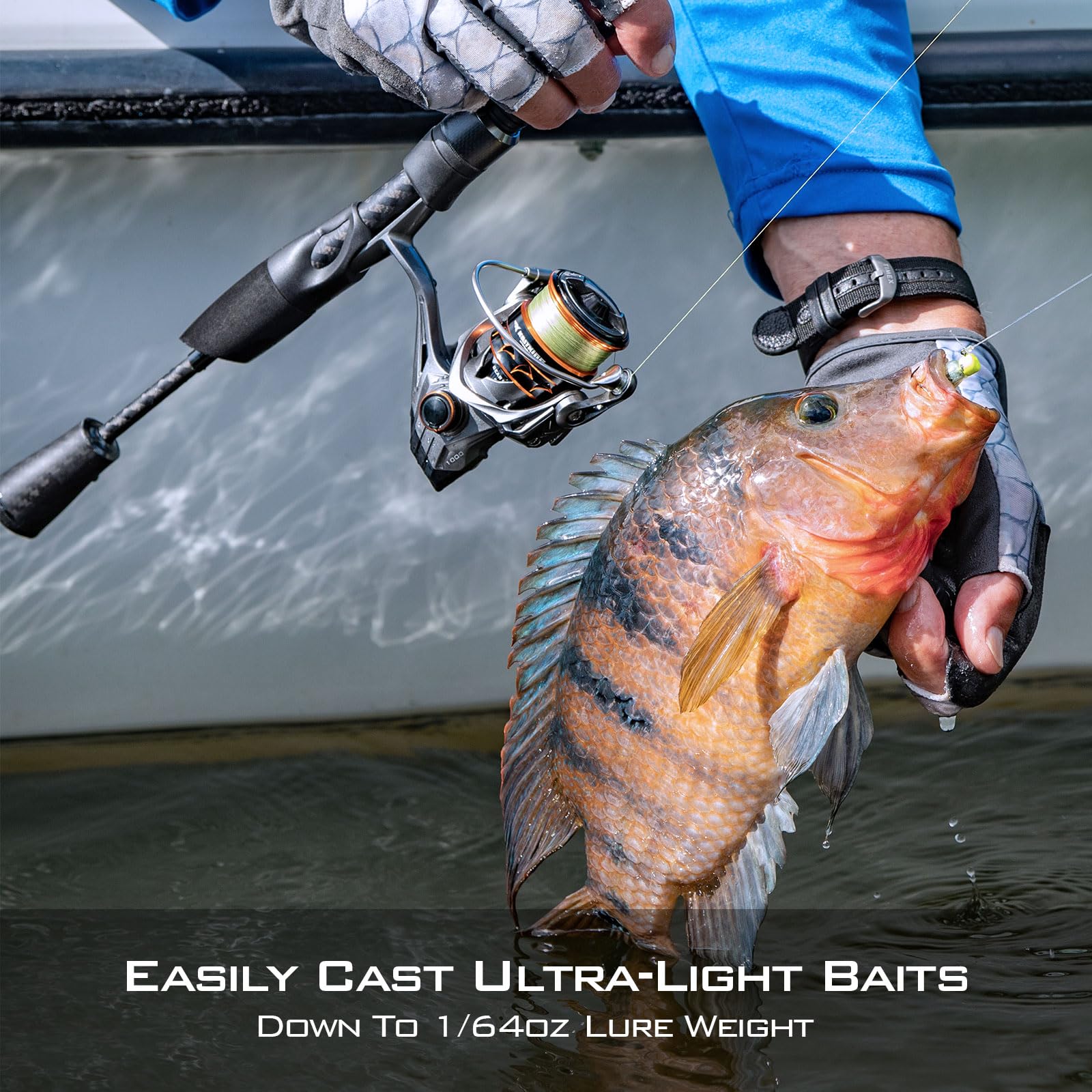 KastKing Kestrel IM8 Graphite Fishing Rod - Light & Ultralight Casting & Spinning Rods (2 & 3 Piece) with American Tackle Guides & Custom EVA Handle - Perfect for Freshwater & Saltwater Fishing, Bass Trout & Panfish Angling