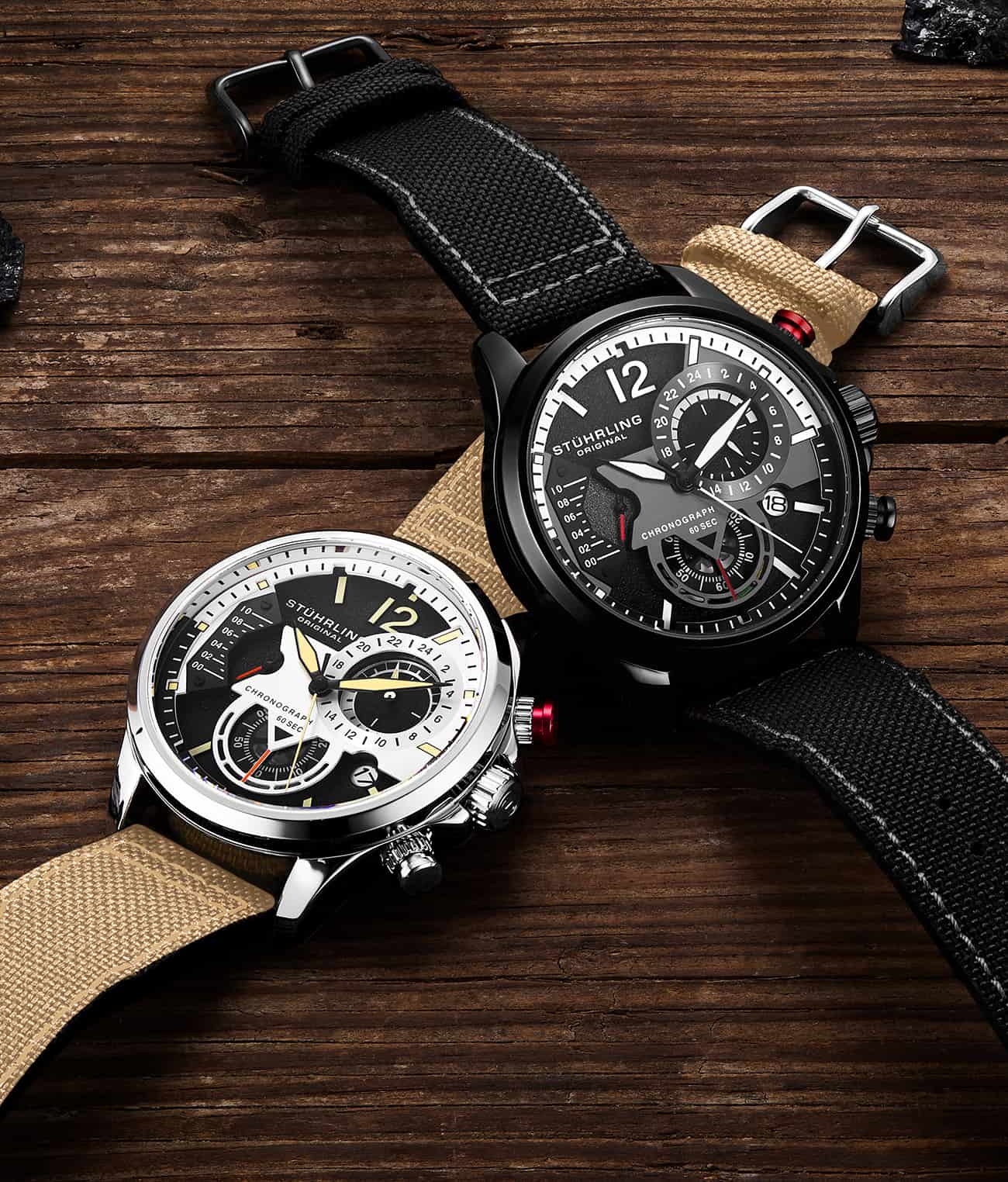 Cordura 4029 Quartz 45mm Aviator Watch - Durable Military-Grade Timepiece for Outdoor Adventures & Aviation Enthusiasts