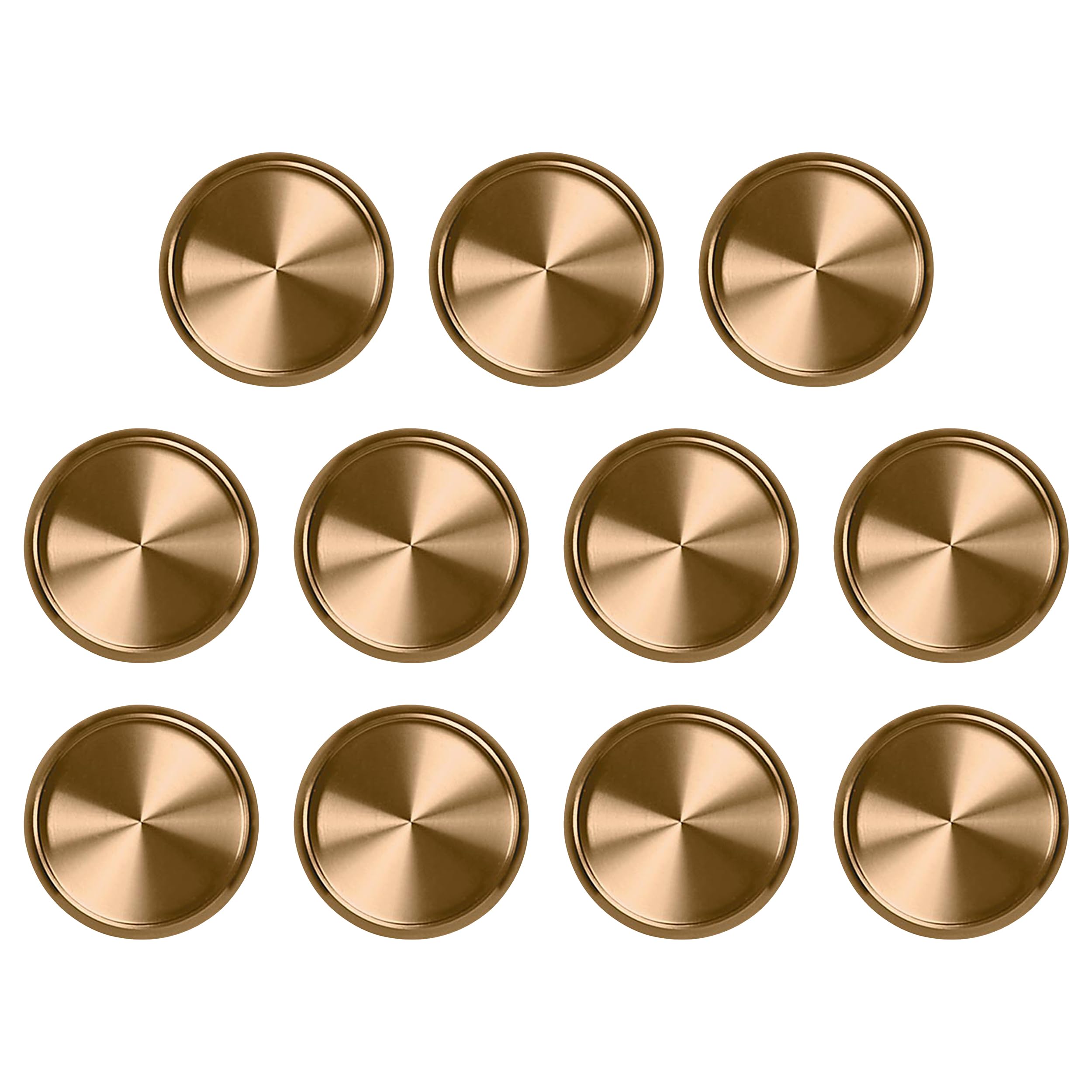 Levenger 1-Inch Gold Aluminum Metal Circa Discs Binder Rings - 11 Pack for Discbound Notebook System | Perfect for Office, School & DIY Planner Organization