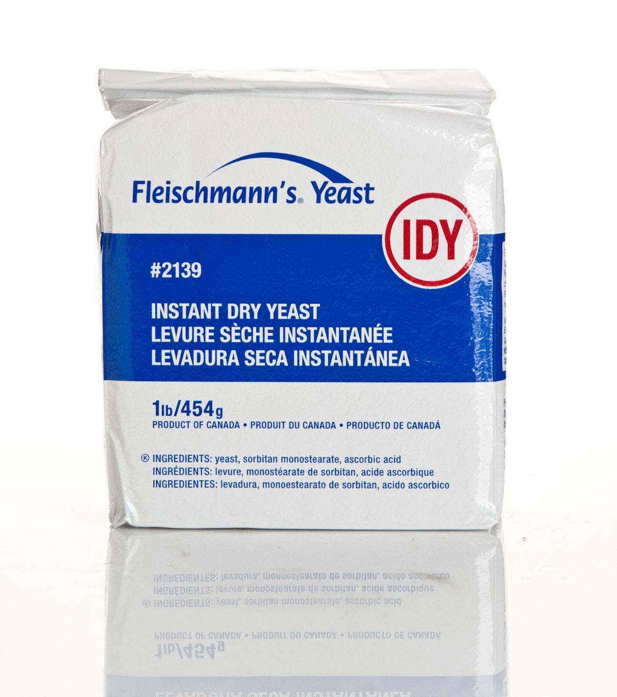 Fleischmann's Instant Dry Yeast 1 lb (Pack of 10) - Fast Rising Bread Yeast for Baking, Pizza Dough, Rolls & Homemade Bread - Vacuum Sealed for Freshness