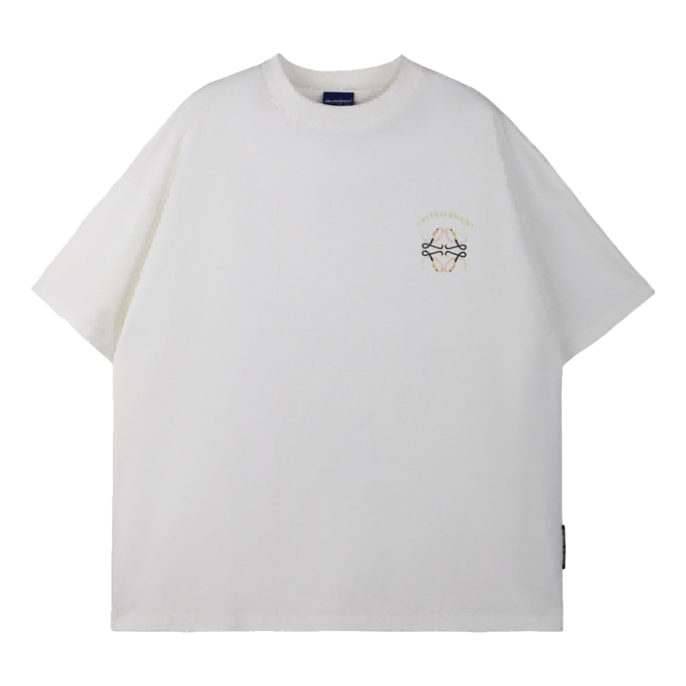 Ori Frederiqo Loewe Classic Short Sleeve T-Shirt for Men - Premium White Cotton Tee - Casual Streetwear & Everyday Wear - ORI CFWOFP24003 WHI
