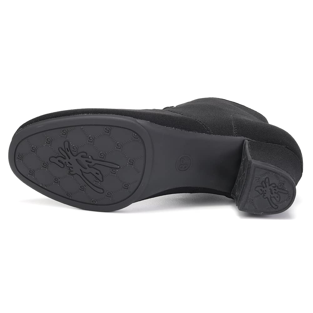 AOQUNFS Women's Latin Dance Shoes - Ballroom Salsa Tango Practice Shoes with Lace-Up Design, Comfortable & Stylish for Professional Performances & Dance Classes (Model GB-NJB)