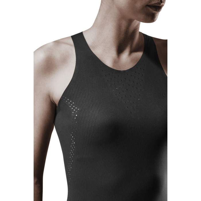 CEP Women's Ultralight Tank Top - Breathable Workout Shirt for Running & Yoga | Moisture-Wicking Activewear in Black