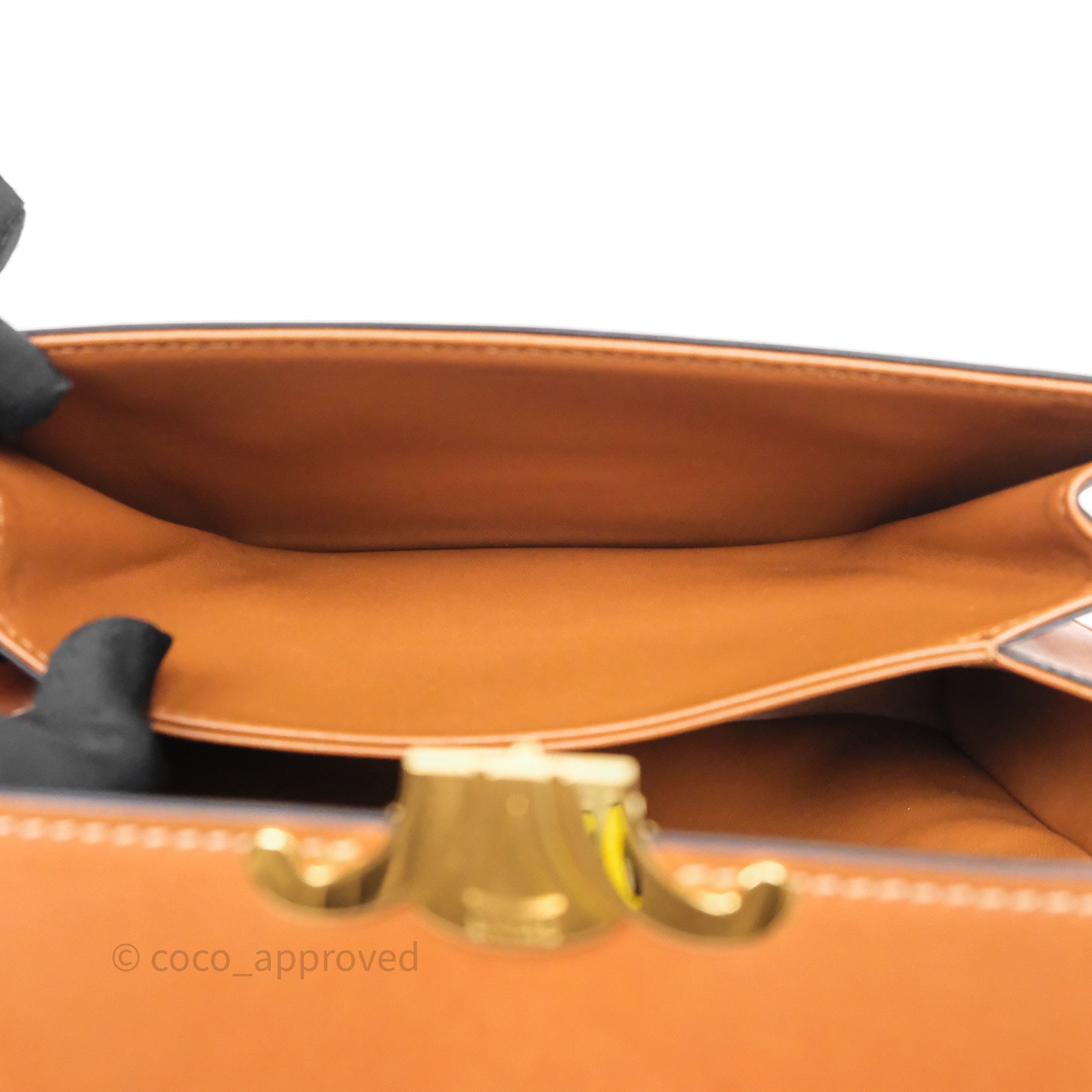 Celine Medium Triomphe Bag in Tan Natural Calfskin Leather - Luxury Crossbody Handbag for Women, Perfect for Work, Travel & Everyday Use