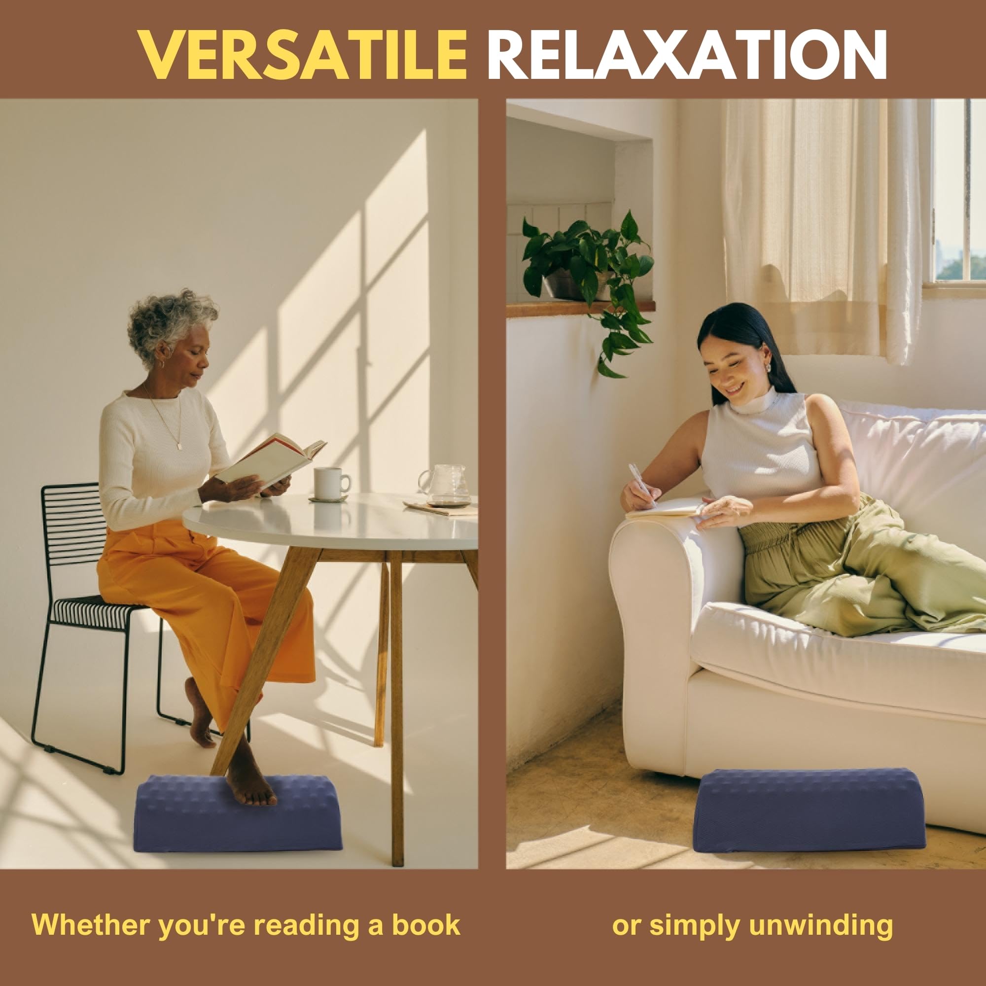 Ergonomic Under Desk Foot Rest Pillow for Office & Home - Adjustable Foot Stool for Workstation Comfort - Perfect for Long Sitting Hours at Computer Desk (Ideal for Office Workers, Gamers & Remote Workers)
