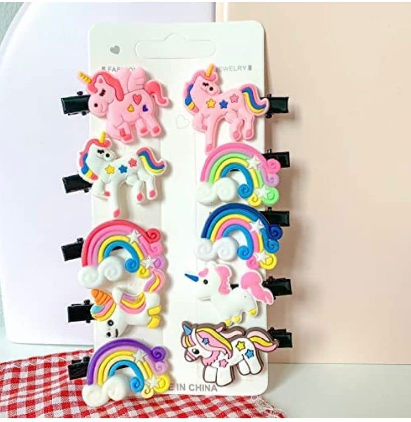 Unicorn Hair Comb and Hair Pin Set - 10 Piece Magical Hair Accessories for Girls, Women, Kids | Perfect for Birthday Gifts, Parties, Cosplay, and Fairy Tale Themed Events