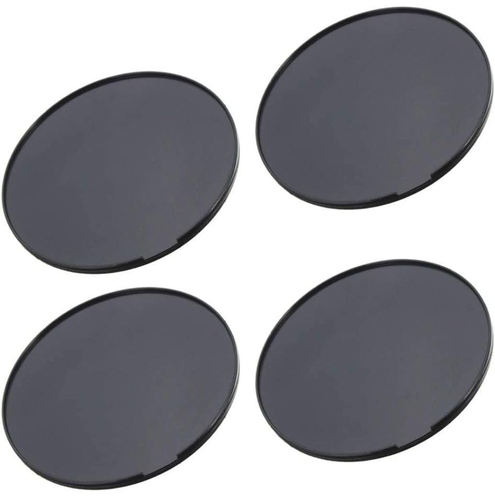 4-Pack 80mm Adhesive Car Dashboard Mounting Discs - Heat Resistant GPS & Smartphone Mounting Pads for Secure Device Attachment - Perfect for Road Trips, Commuting, and Hands-Free Navigation