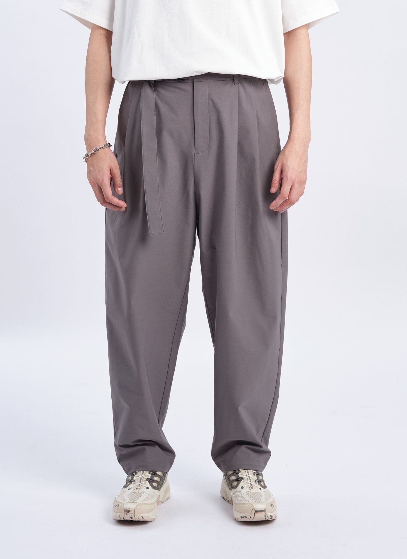 Premium Cotton Touch Solotex Wide Tapered Pants for Women - Size 12 | Comfortable Stretch Work Pants for Office & Business Casual Wear