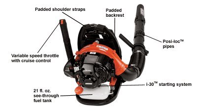 ECHO PB-265L Gas Leaf Blower - 135 MPH 355 CFM Low Noise Lawn Blower for Yard Cleaning, Leaf Removal & Debris Clearing - Perfect for Homeowners & Landscaping Professionals