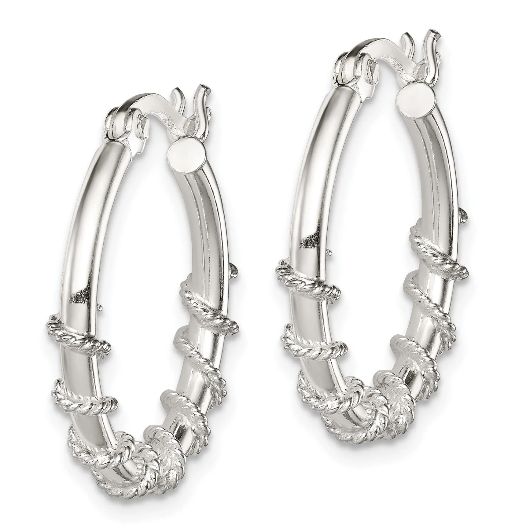 Sterling Silver Hoop Earrings for Women - Elegant & Durable 925 Silver Jewelry - Perfect for Everyday Wear, Parties & Gifts
