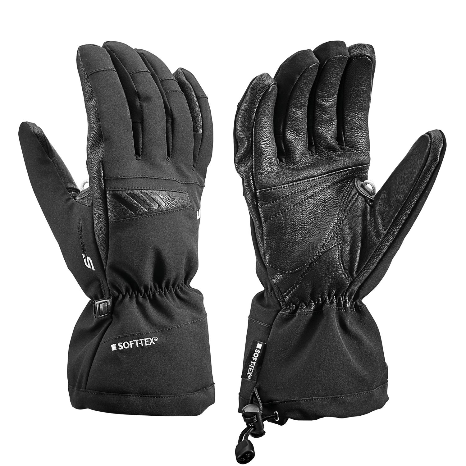 Leki Scero S Gloves for Men - Black Sport Gloves for Hiking, Running & Outdoor Activities (2018 Model) - Durable & Comfortable for All-Weather Use