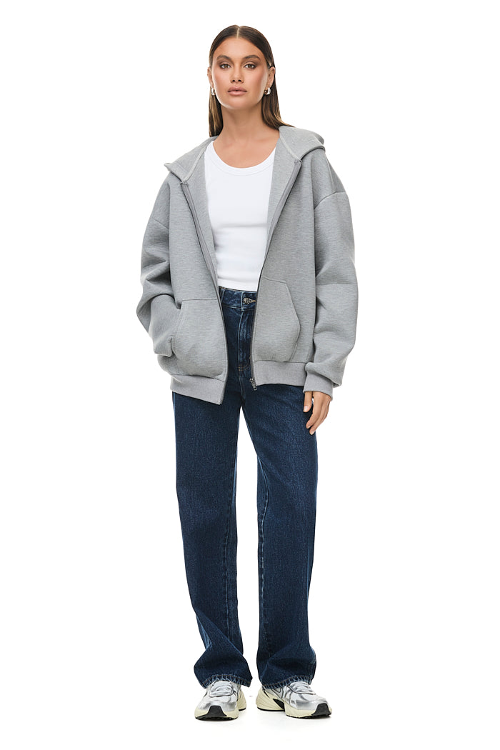 Daria Grey Hoodie for Women - Soft & Cozy Pullover Sweatshirt - Casual Streetwear for Everyday Wear, Gym, and Outdoor Activities