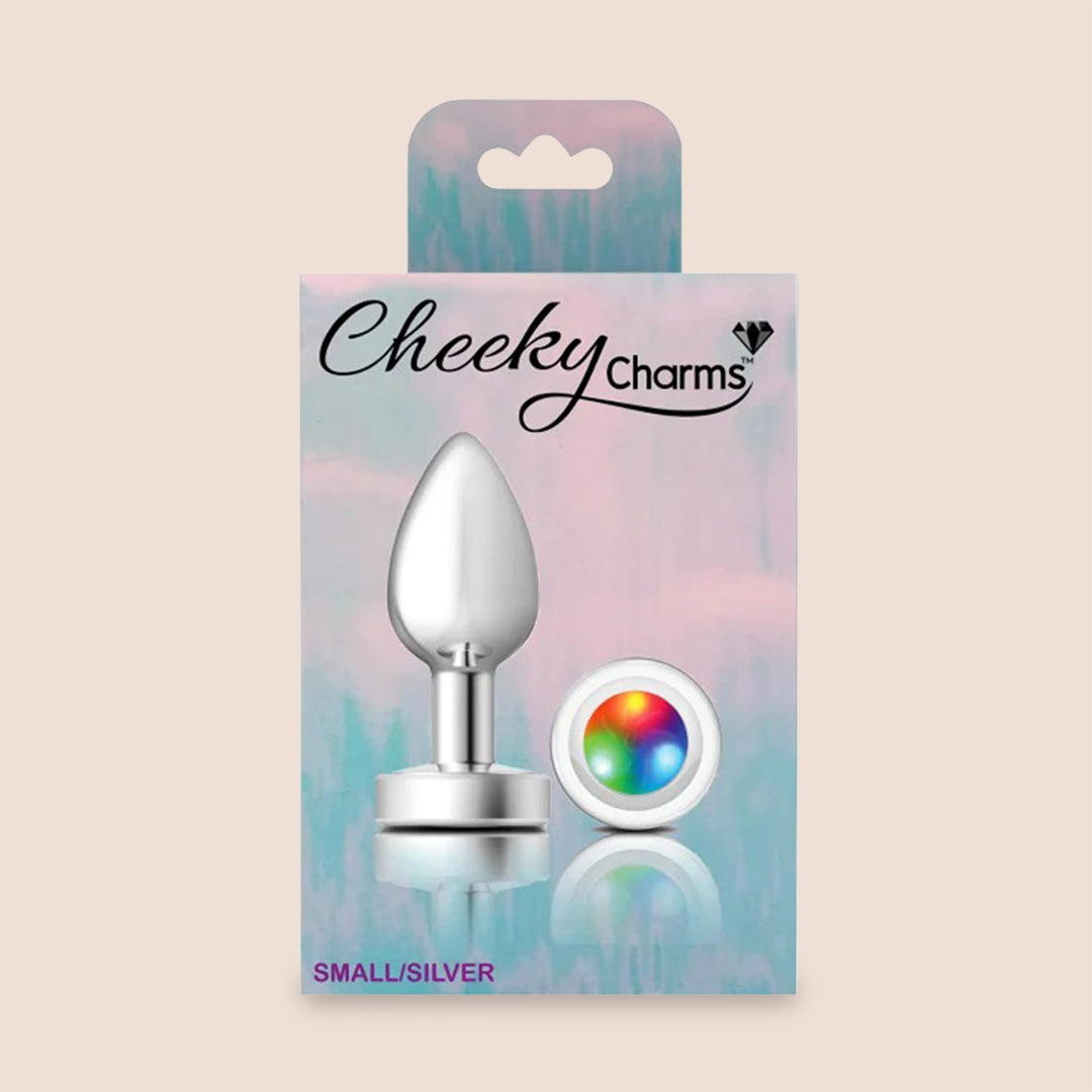 Cheeky Charms Silver Light Up Plug - Lightweight Metal Booty Jewelry for Women | Glow in the Dark Body Jewelry for Parties, Raves & Festivals