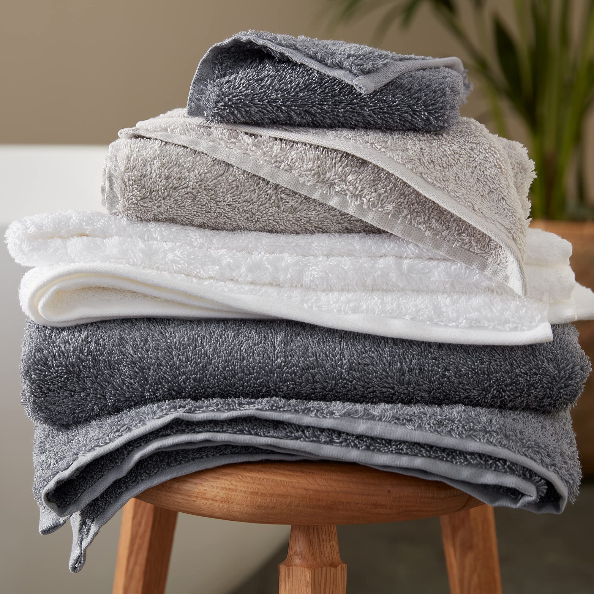 Coyuchi Cloud Loom Organic Cotton Wash Cloth - Palest Ocean (12
