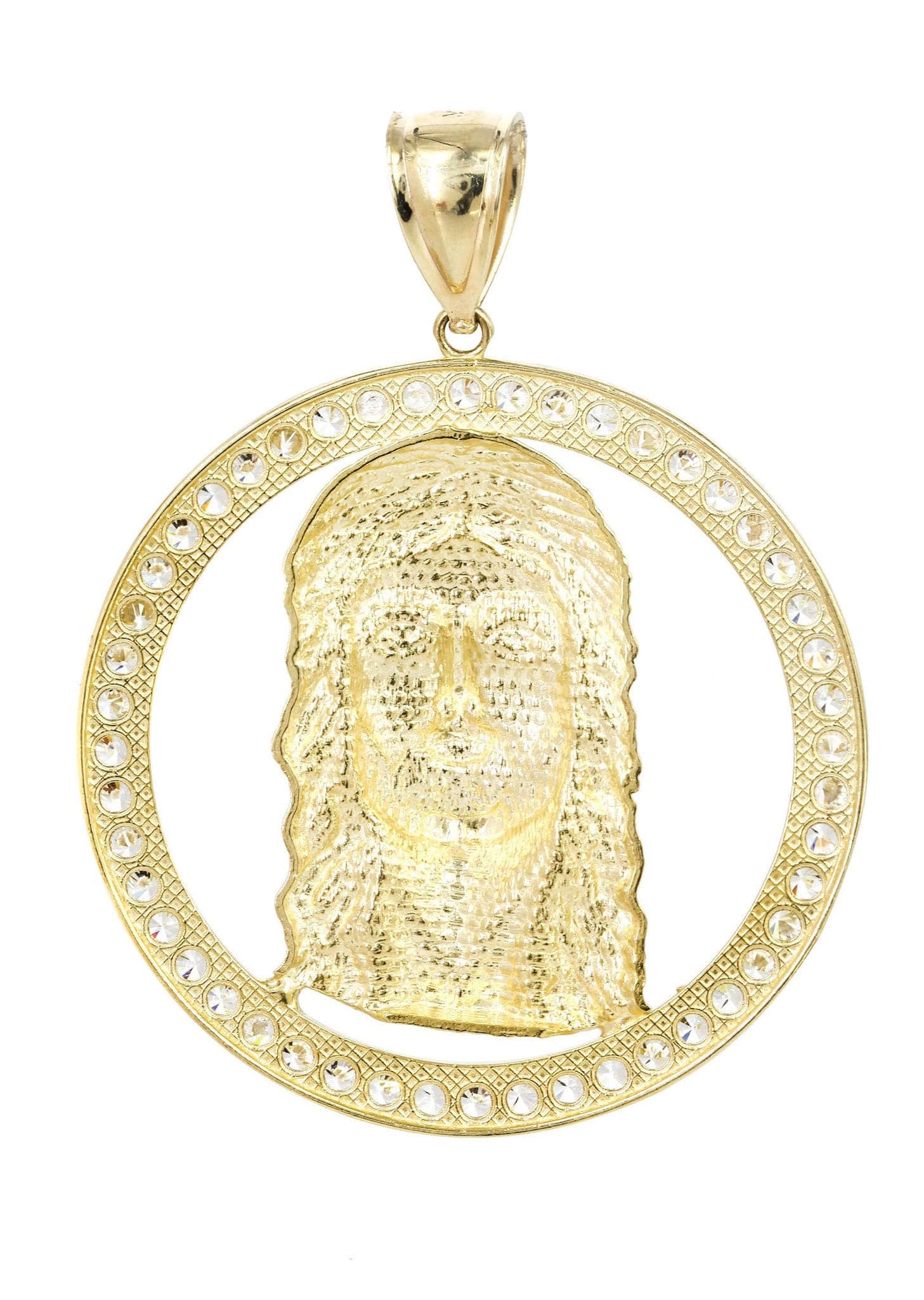 10K Gold Jesus Piece Pendant Necklace - 8.4 Grams Religious Jewelry for Men & Women - Perfect for Church, Gifts & Everyday Wear
