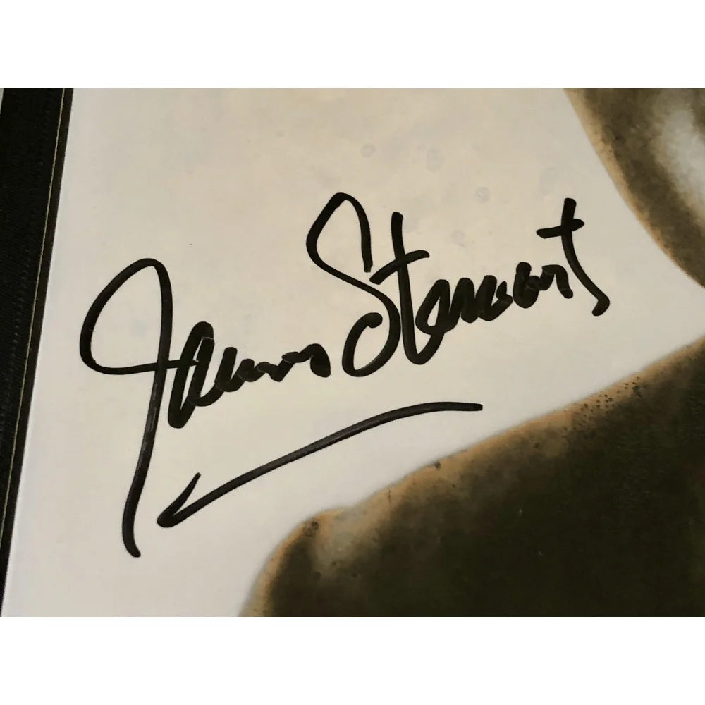 James Stewart Autographed 8x10 Photo with JSA COA - Framed Collectible Memorabilia from Vertigo & Anatomy of a Murder - Perfect for Movie Memorabilia Collections & Home Theater Decor