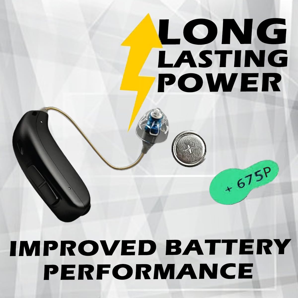High-Power Zinc Air 675 Batteries 1.4V for Cochlear Implant BTE Speech Processors - 240 Pack (Compatible with 675P, 675CI, Implant Plus) | Long-Lasting Hearing Aid Batteries for Daily Use & Travel