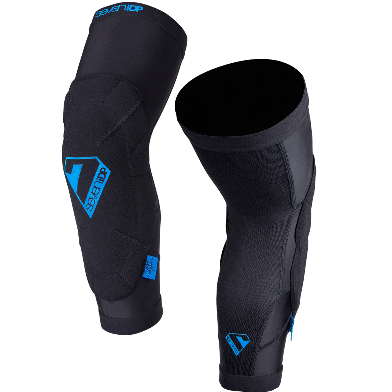7iDP Sam Hill Knee Armor - Medium, Black - Protective Motorcycle & Mountain Biking Knee Guards for Off-Road Adventures