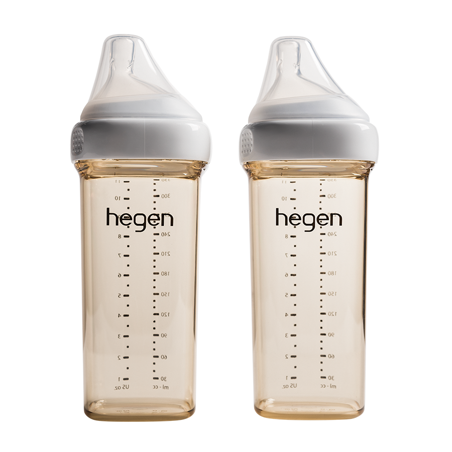 Hegen PCTO™ 330ml/11oz PPSU Baby Feeding Bottle Set - 2 Pack | BPA-Free, Anti-Colic, Easy Clean | Perfect for Newborns, Infants & Travel