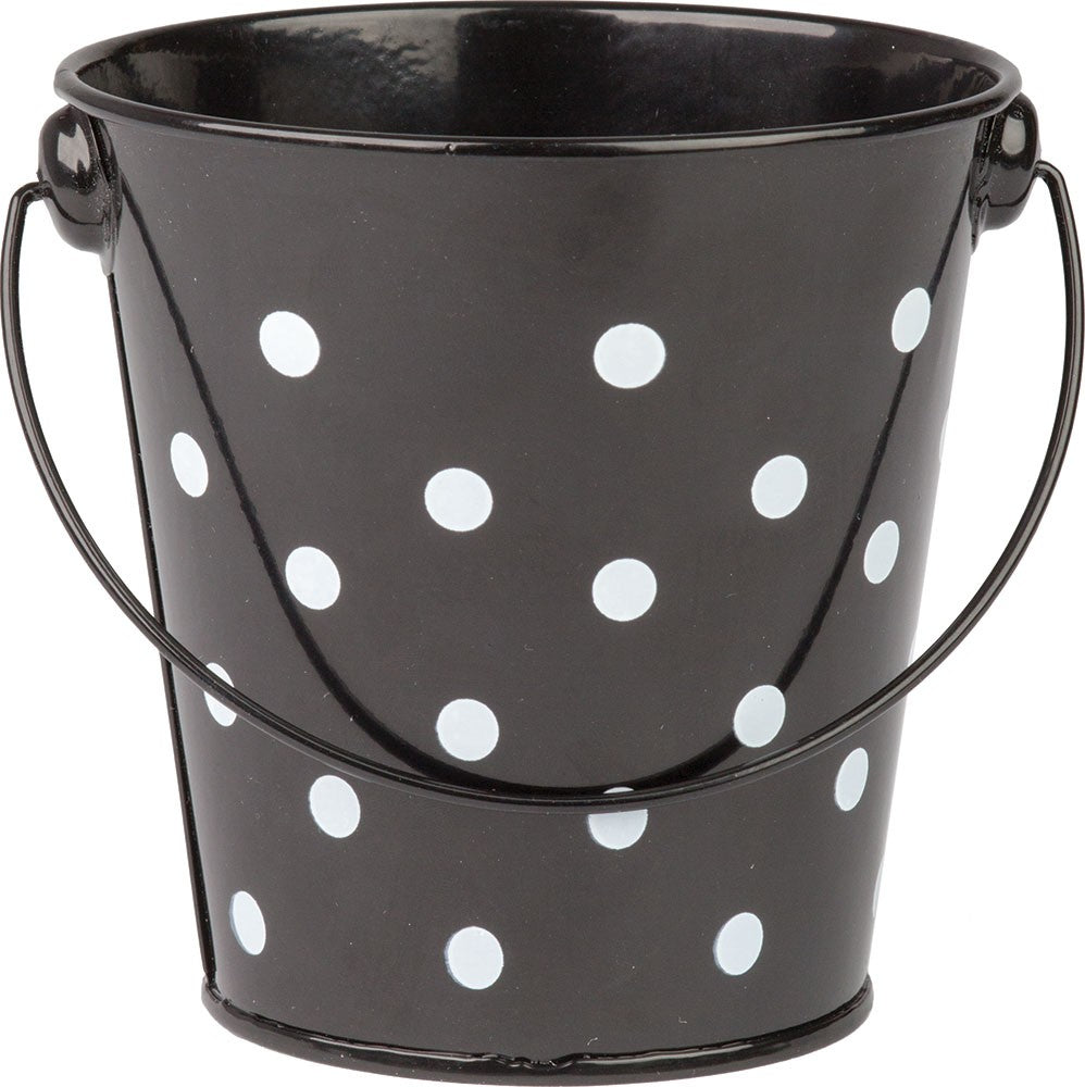 Stylish Black Polka Dot Bucket Hat for Women & Men - Fashionable Sun Hat for Outdoor Activities, Beach, Travel & Summer Protection