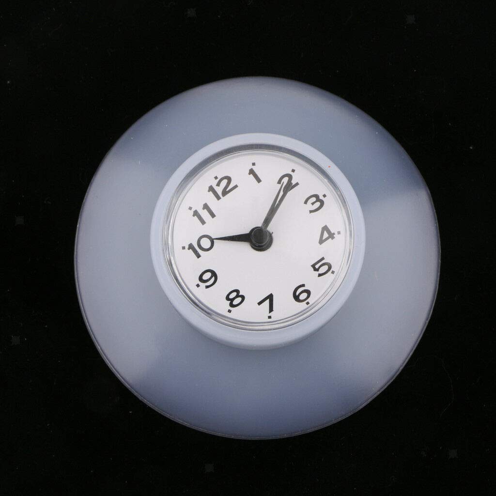 Waterproof Bath Shower Timer Clock with Suction Cup - White Digital Countdown Clock for Bathroom, Kids Bath Time & Water Conservation - Perfect for Home Decor & Spa Relaxation